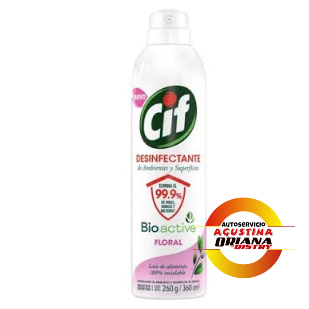 CIF DESINFECTANTE BIO ACTIVE AERO FLORAL