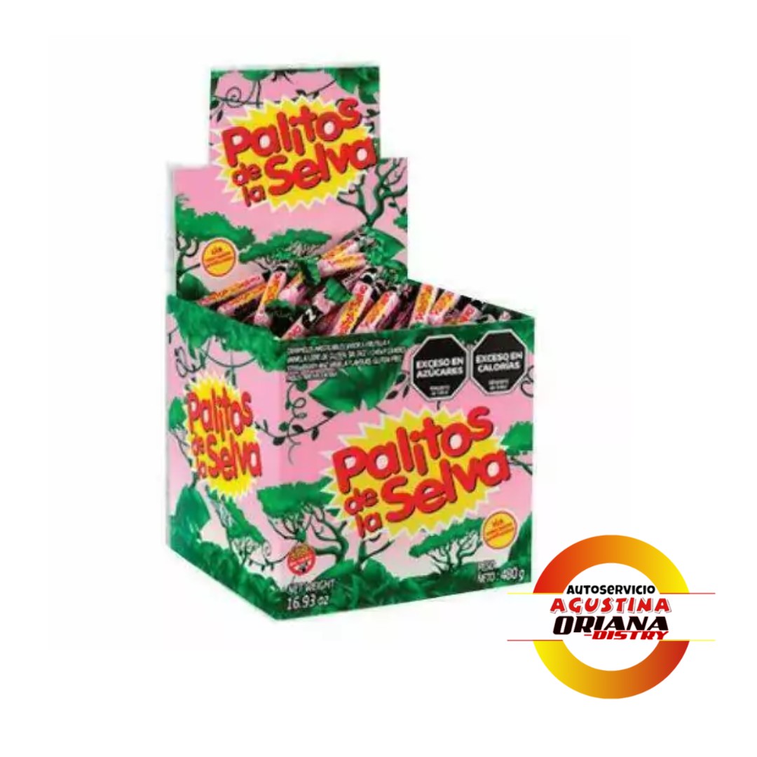 CARAMELOS PALITOS DE LA SELVA 480G CAJA