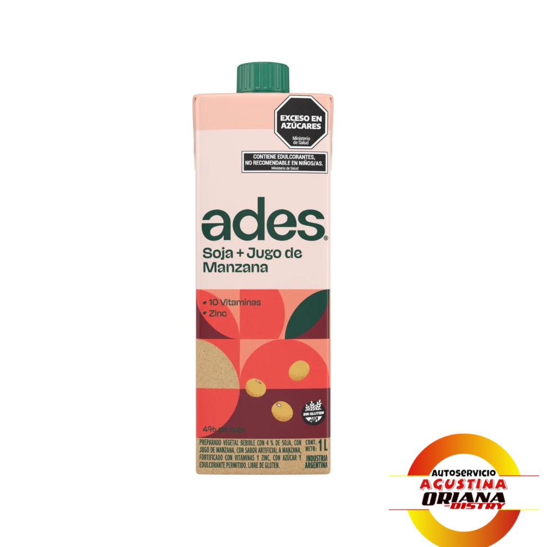 JUGO ADES 1L MANZANA
