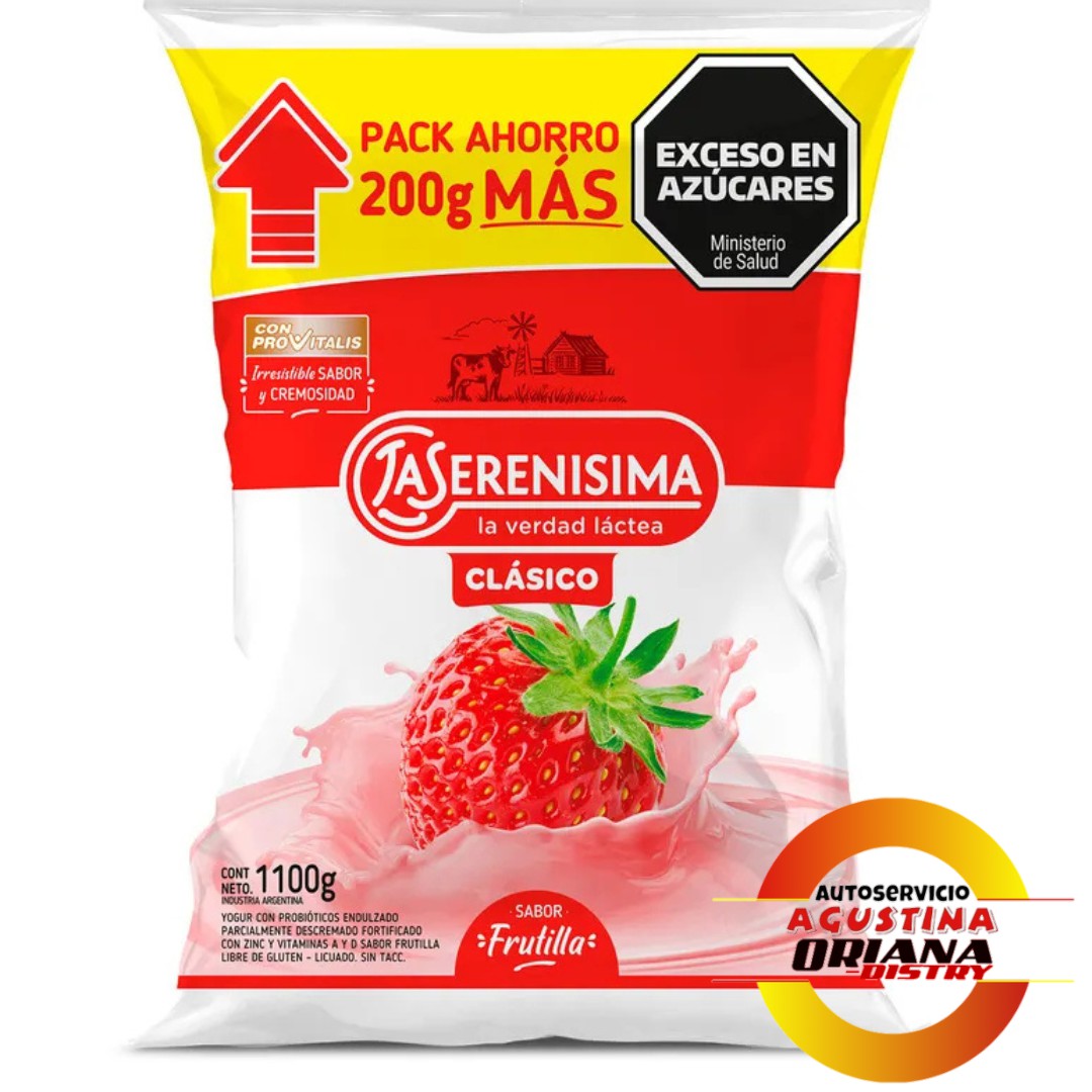 YOGUR 1100G SERENISIMA FRUTILLA