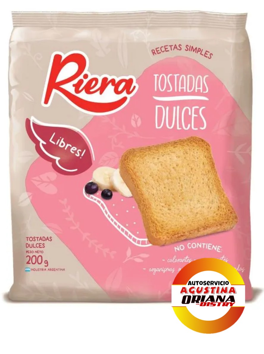 GALLETITAS 200G TOSTADAS RIERA DULCE