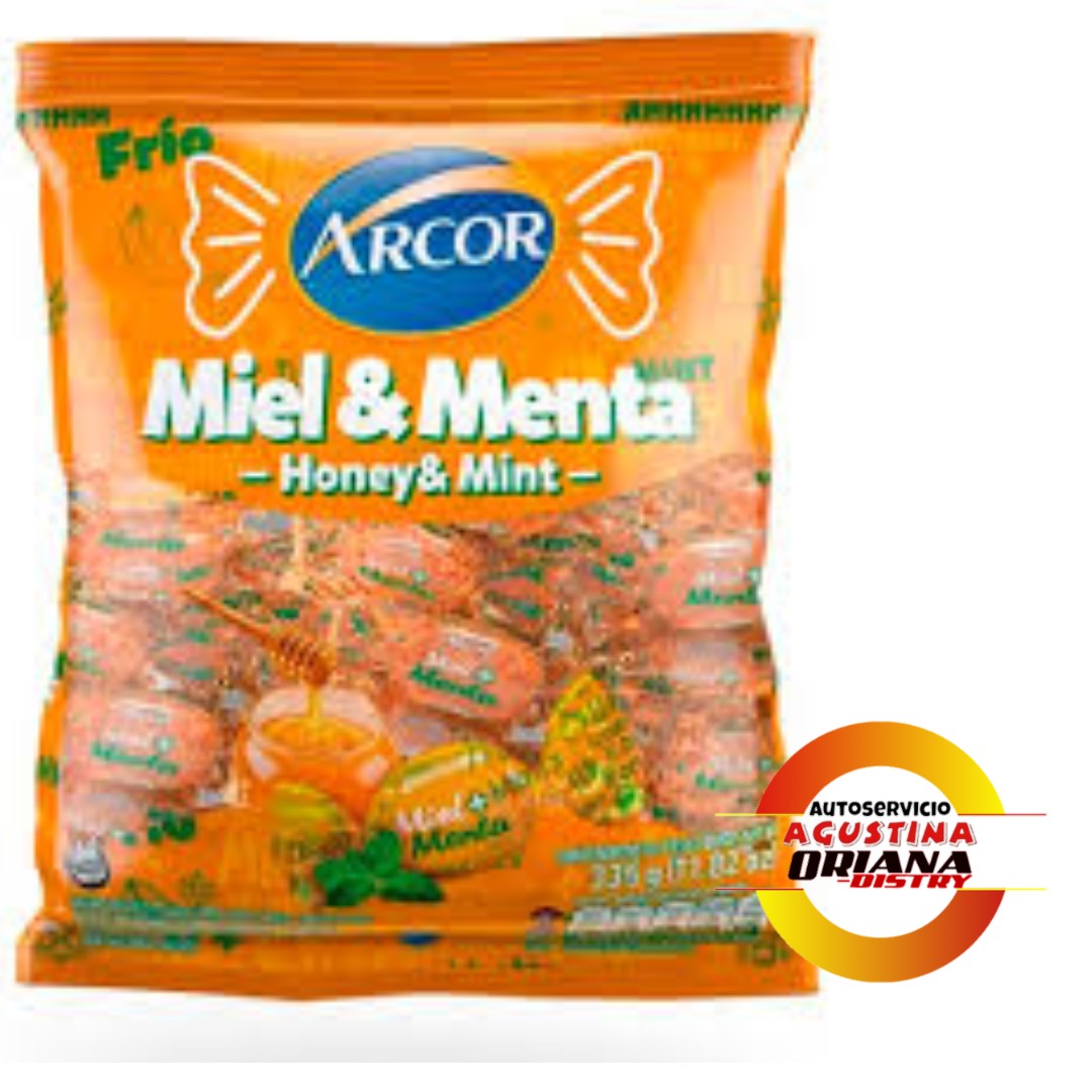 CARAMELO MIEL MENTA ARCOR 335G