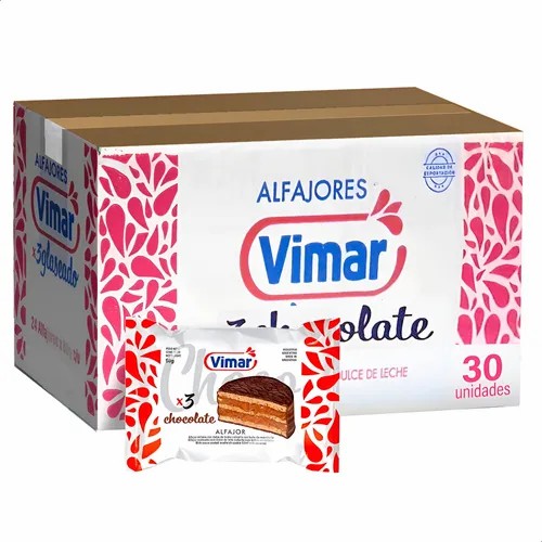 ALFAJOR VIMAR TRIPLE CAJA 24UN