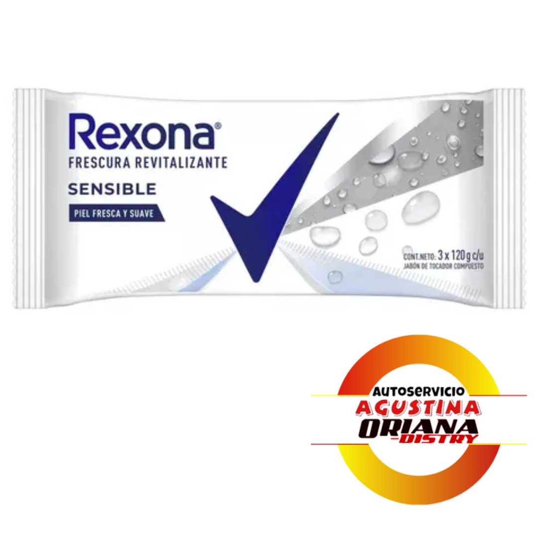 JABON REXONA X3 SENSIBLE