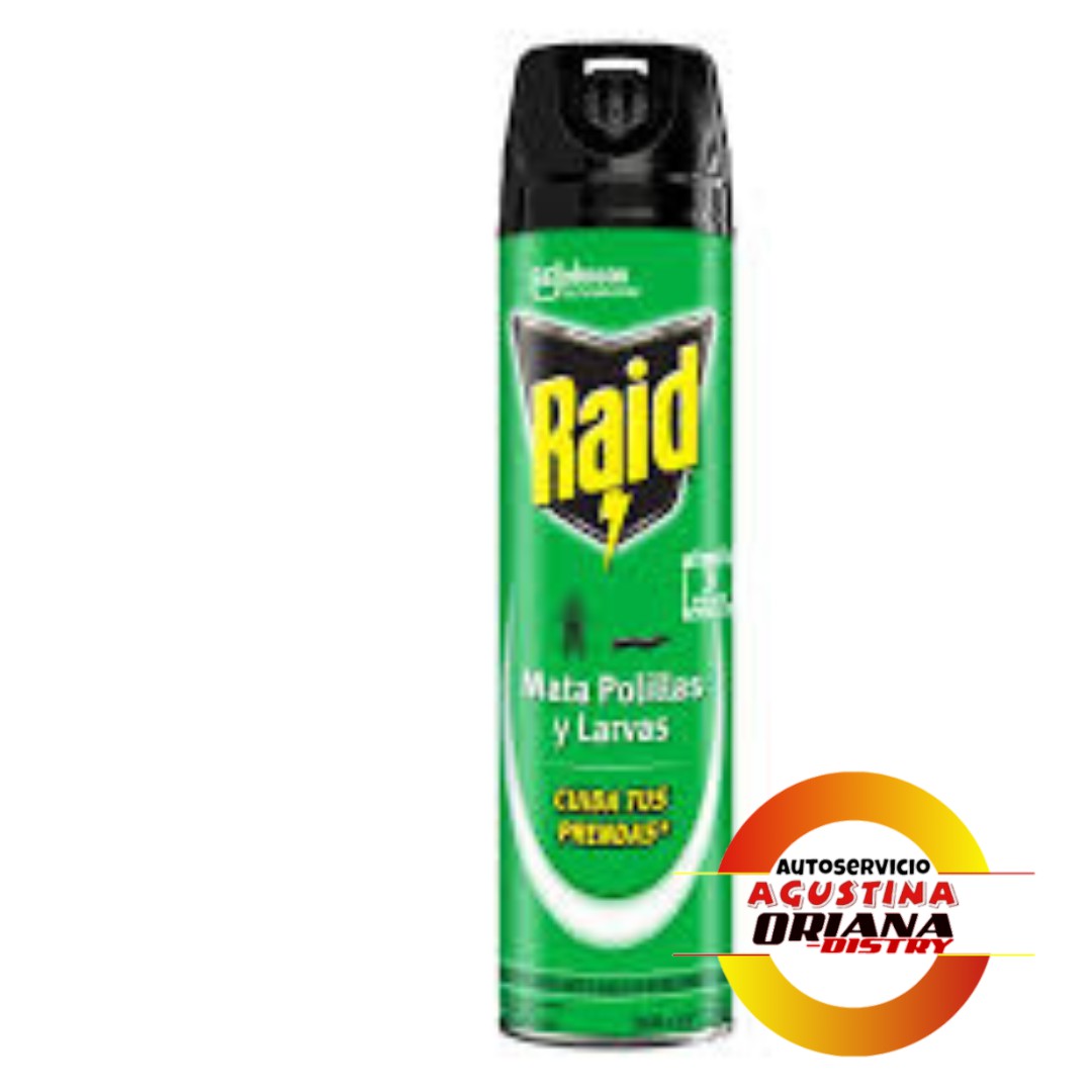 INSECTICIDA AEROSOL RAID POLILLAS VERD