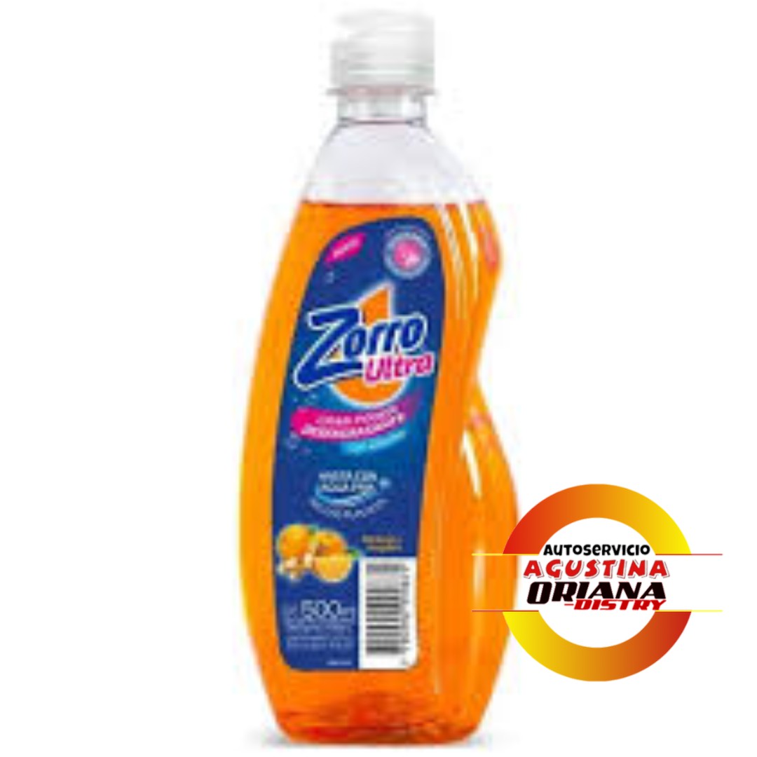 DETERGENTE 500 ZORRO NARANJA